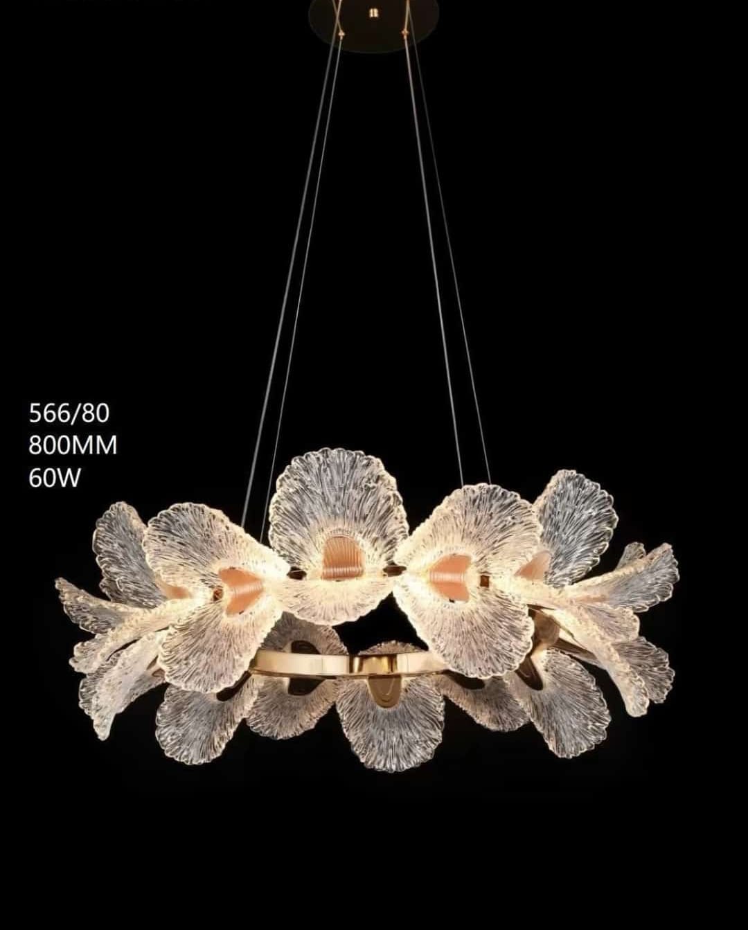 Kristal Çiçek Avize