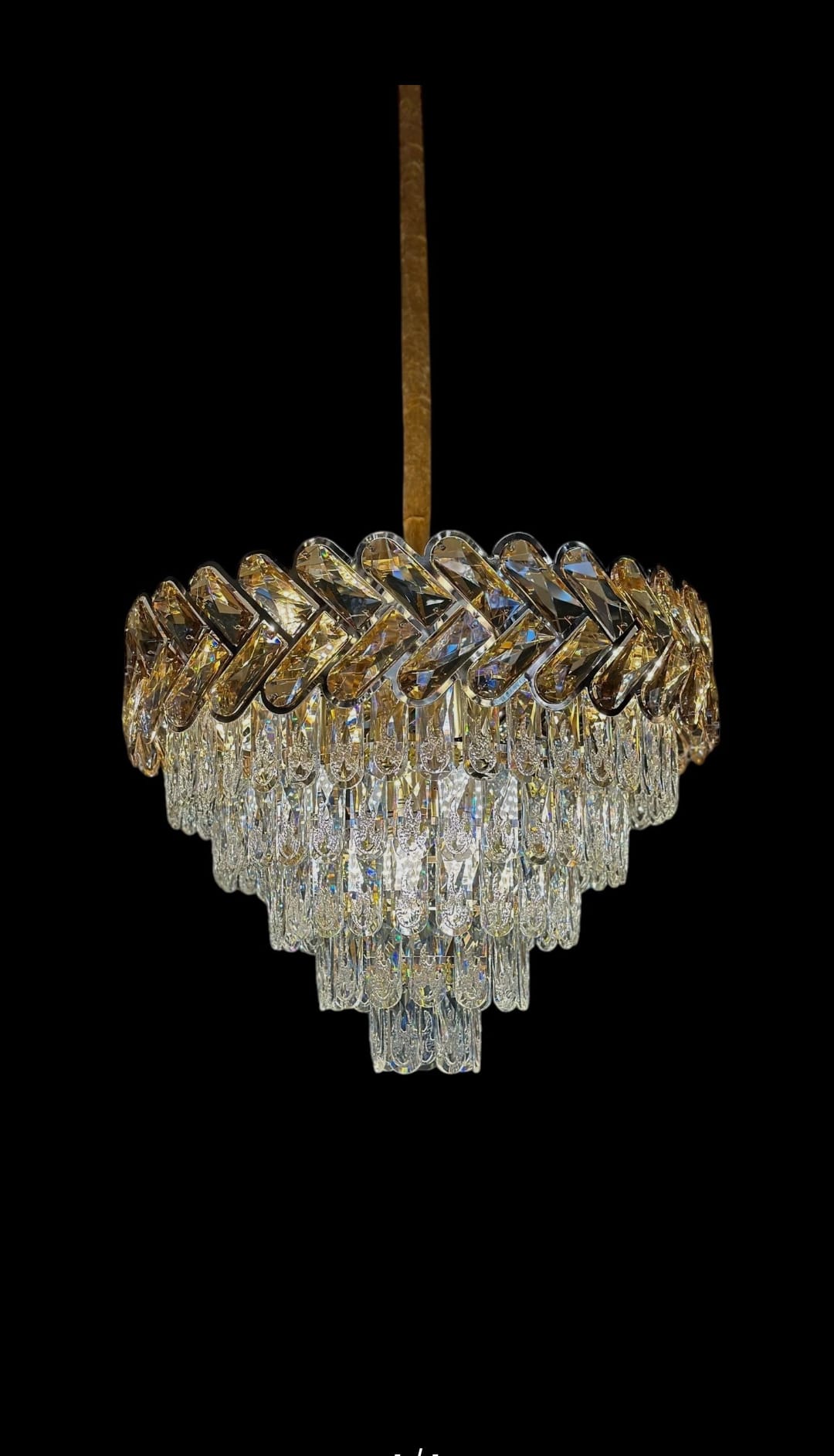 Örgü Kristal Avize